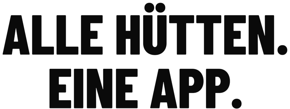 Alle Hütten. Eine App.